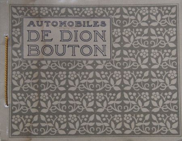 De Dion Bouton Modellprogramm 1913 Automobilprospekt (3050)